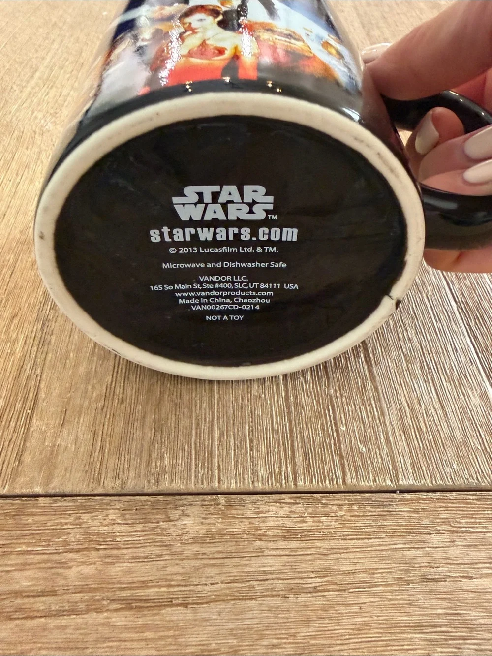 Star Wars Return of the Jedi 2013 Vandor Ceramic Coffee Mug Movie Poster Luke Le